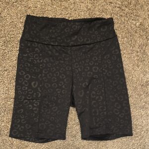 No Boundaries Black Leopard Women's Bike Shorts